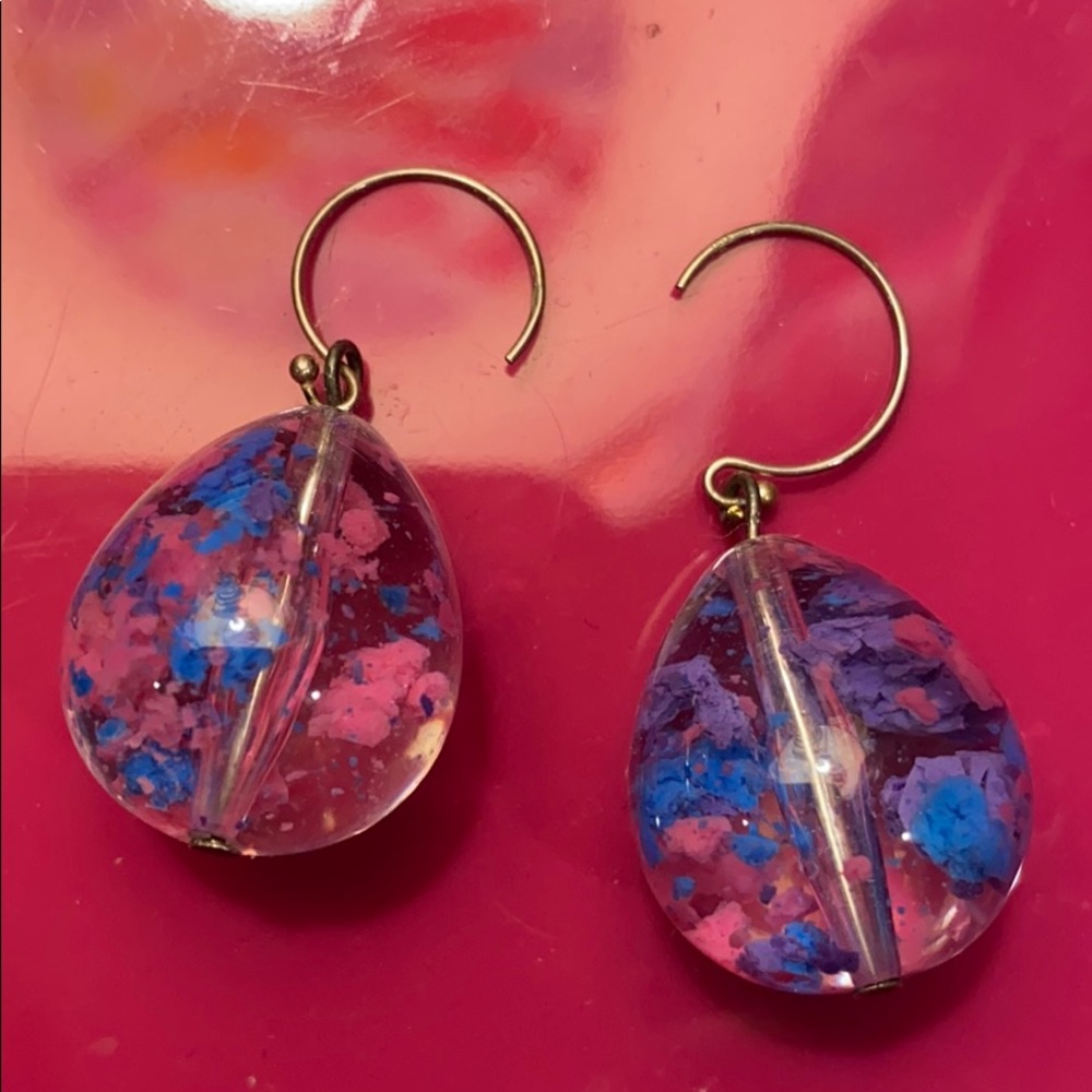 Vintage glass earrings